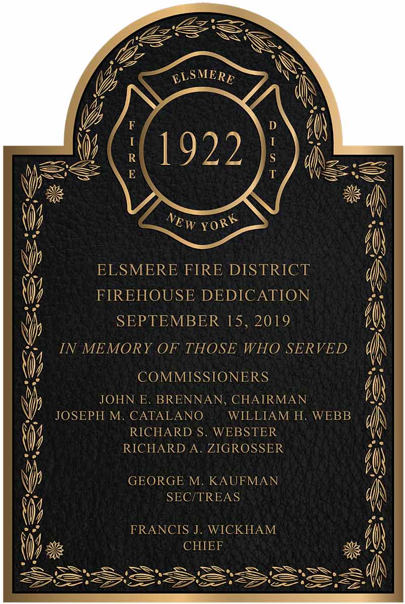 religious plaques, custom bronze religious plaques, outdoor religious plaques, firefighter plaque, bronze firefighter plaque, cast bronze firefighter plaques